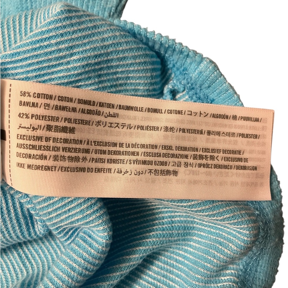 Hollister California Men’s Lightweight Crewneck Sweater – Size L – Aqua - Picture 8 of 8